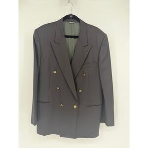 Roger Stuart Lanificio Zignone Double Breasted Wool Blazer Jacket Made in Italy
